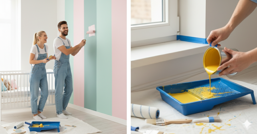 DIY painting kit Self paint kit for home Easy wall painting kit